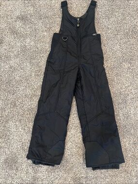 Rawik Kids Black Insulated Snow Bib Overalls
